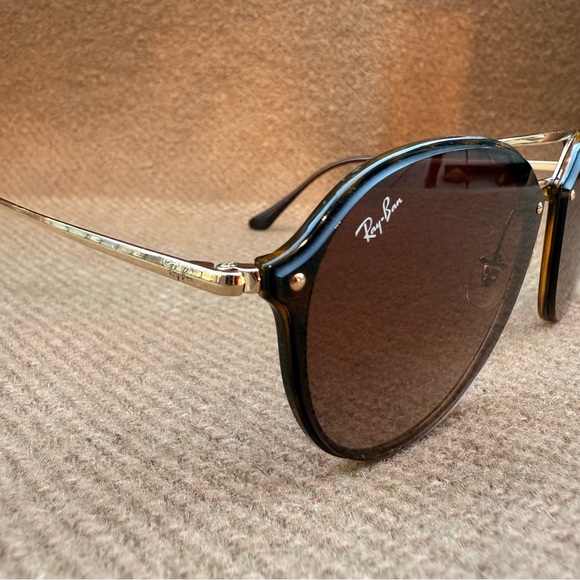Ray-Ban Blaze Double Bridge RB4292N Square Gradient Tortoise Brown Sunglasses main image 6